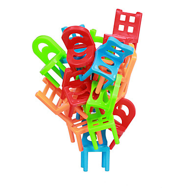 2020年 ブロックおもちゃ ボードゲーム 積み上げおもちゃ タンブルタワーゲーム ジェンガ プラスチック チェア 椅子 プロフェッショナル バランス 子供用 成人 男の子 女の子 おもちゃ ギフト 5895184 コレクション 6 17