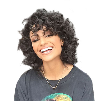 Synthetic Wig Curly Curly Short Hairstyles 2020 Wig Medium Length Black 1b Synthetic Hair Women S African American Wig Black Strongbeauty 6289802 2020 20 79