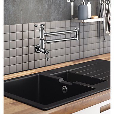 Armatur für die Küche / Waschbecken Wasserhahn - Zwei Griffe Ein Loch