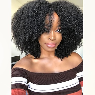 Chelovecheskie Volosy Remy Lenta Speredi Parik Strizhka Kaskad Rihanna Stil Brazilskie Volosy Afro Kvinki Chernyj Parik 180 Plotnost Volos Korotkie Prirodnye Volosy Neobrabotannye 6917585 2020 131 99