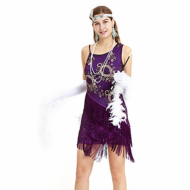 purple 1920s dress