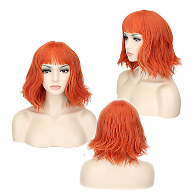 short orange wig