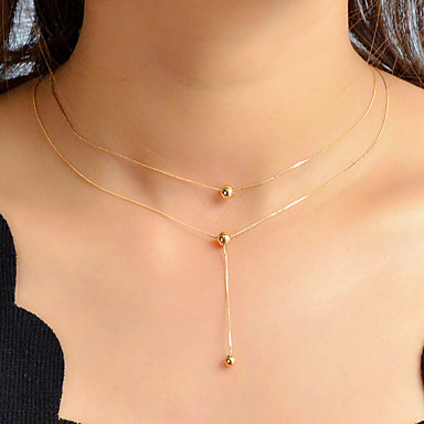 Women's Layered Necklace Double Layered 