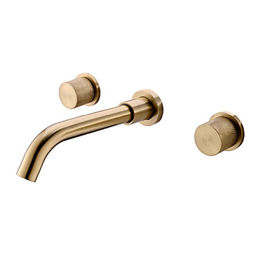 Robinet De Lavabo Or 24K Avec Cristal - Forme Dauphin - Style Classique - Fabrication Italie