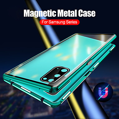 9H Vidrio Templado+ Marco Metal+Protecci/ón de la c/ámara para Samsung Galaxy S20 Ultra 5G Magn/ética Funda,360 Grados Transparente Carcasa Protectora Ultra-Delgado Anti-choques Estuche,Plata