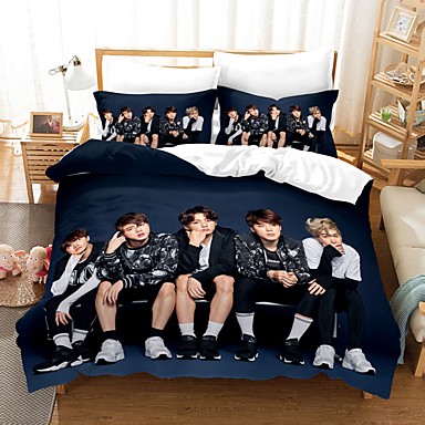 3D Bedding Set Cars Quilt Covers and Pillowcase Double Without Comforter