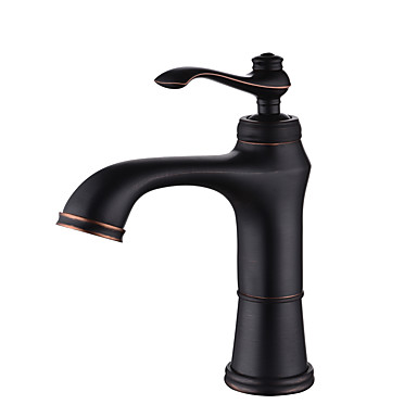 moderne Bad Eitelkeit Waschbecken Wasserhahn matt schwarz 1-Griff Bad