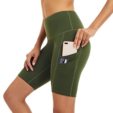 women's yoga shorts with side pockets