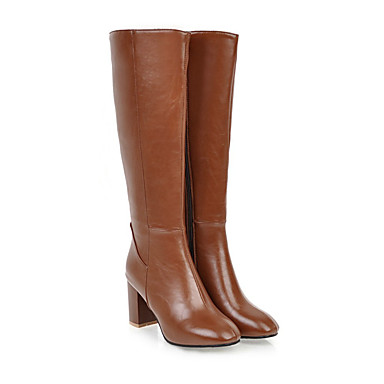 square toe mid calf boots