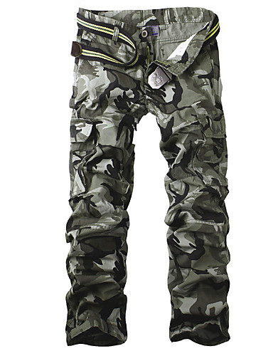 different color camouflage pants