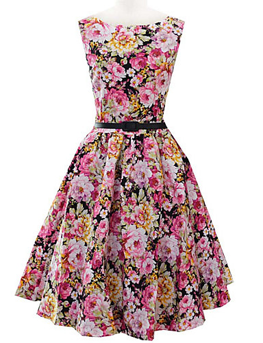 vestido rodado medio