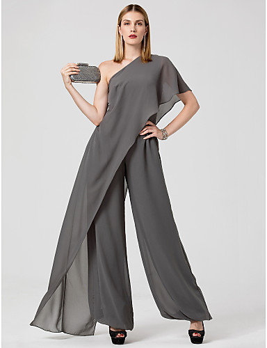 gray dressy jumpsuit