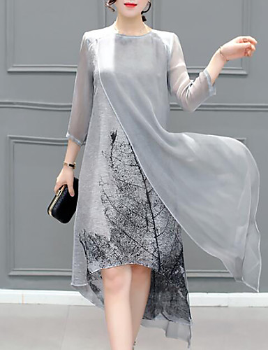 chiffon layered dress plus size