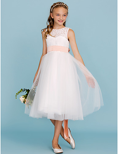 tea length junior bridesmaid dresses