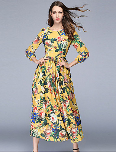 long sleeve spring maxi dress