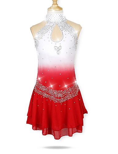 red skating dress