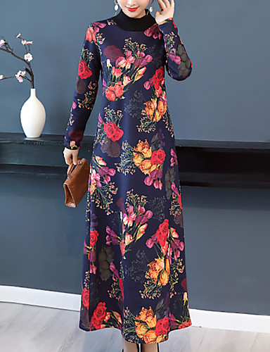 plus size maxi shift dress