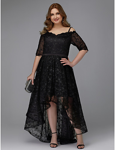 black cocktail dress plus size