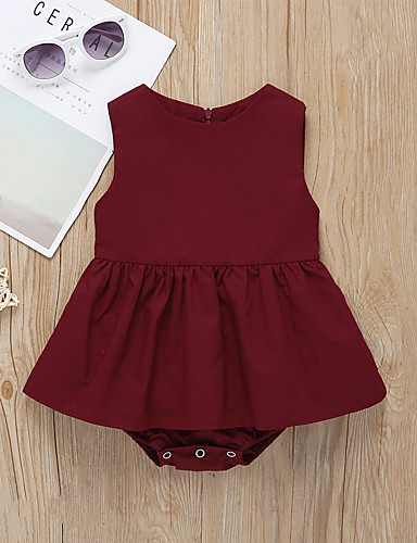 wine colored baby dress