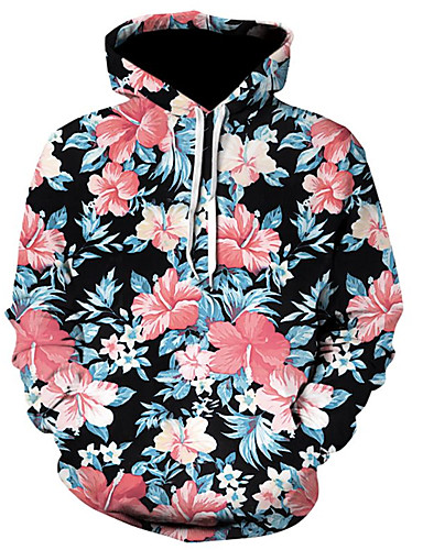 floral mens hoodie