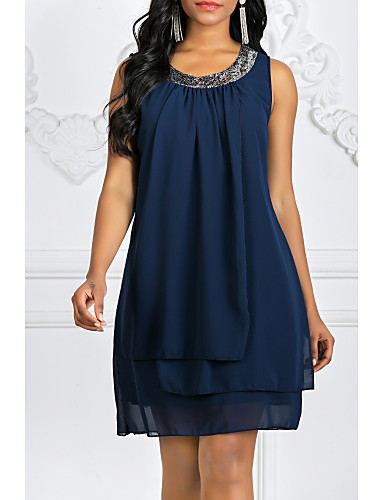 navy chiffon dress