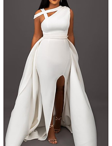 one shoulder occasion dress