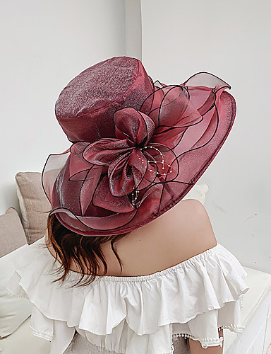 wine colored floppy hat