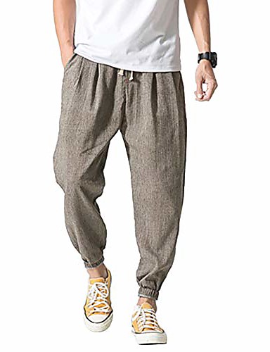 linen jogging pants