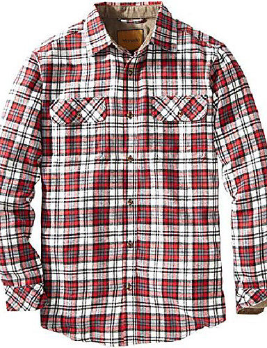 red flannel plaid shirt